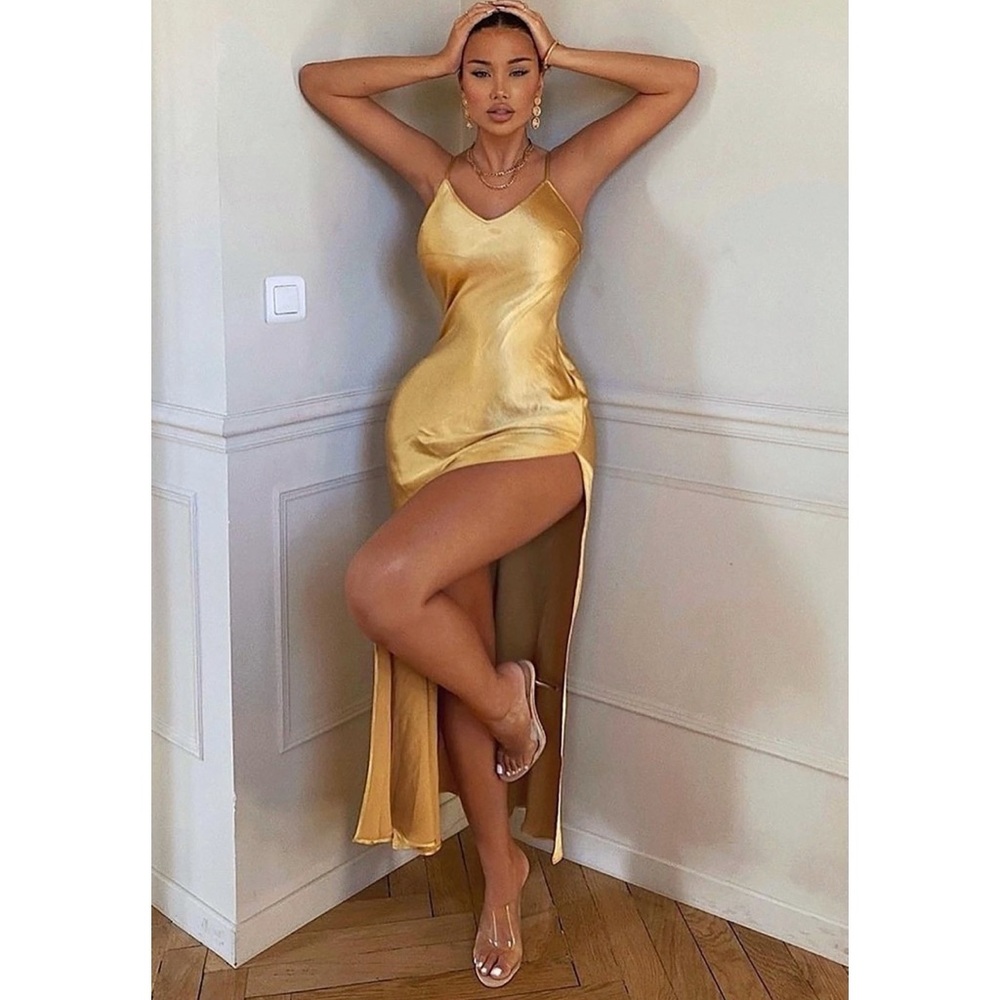 Esperanza Satin MIDI Dress